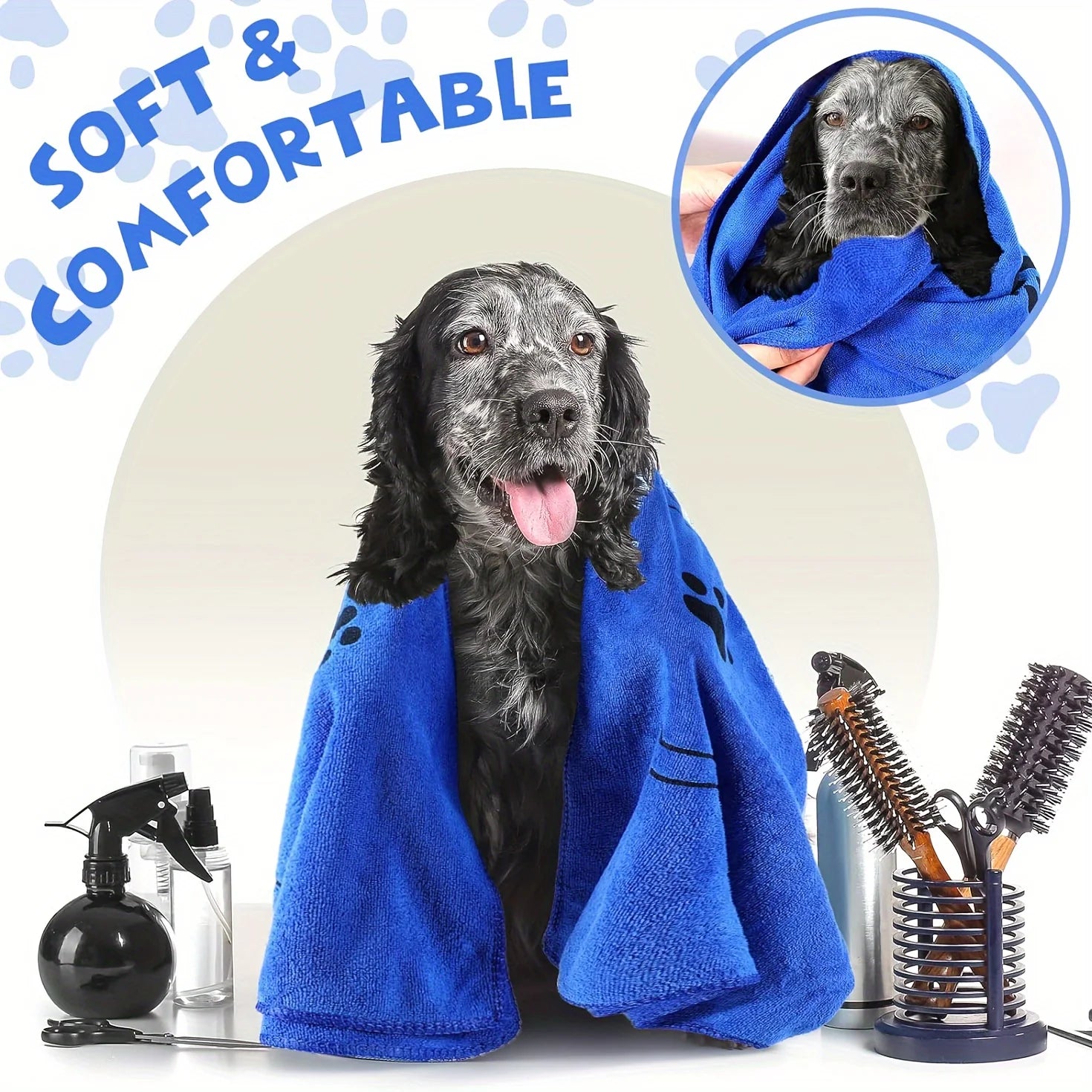 Pet Towel, Puppy Microfiber Quick-drying