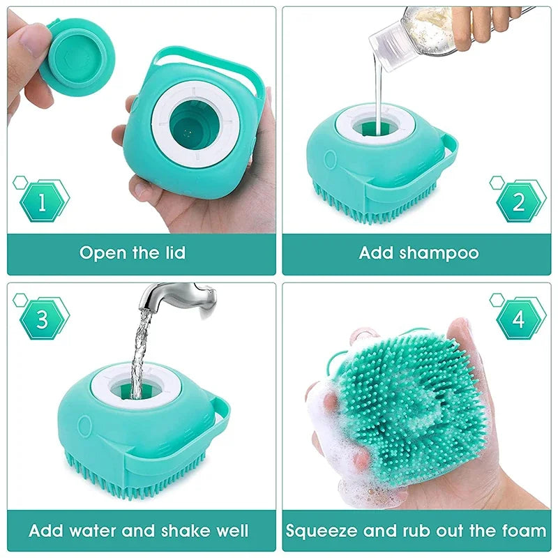 Shower Brush Pet Shampoo