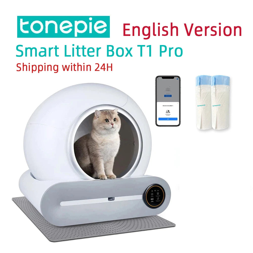 Smart Cat Litter Box Self Cleaning Fully Enclosed