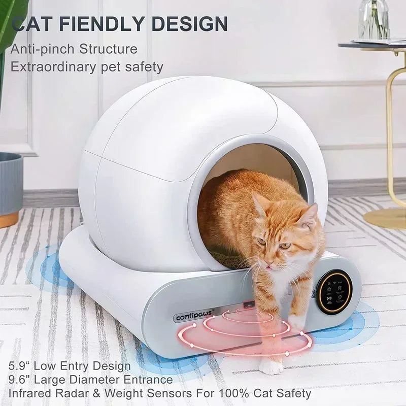 Smart Cat Litter Box Self Cleaning Fully Enclosed